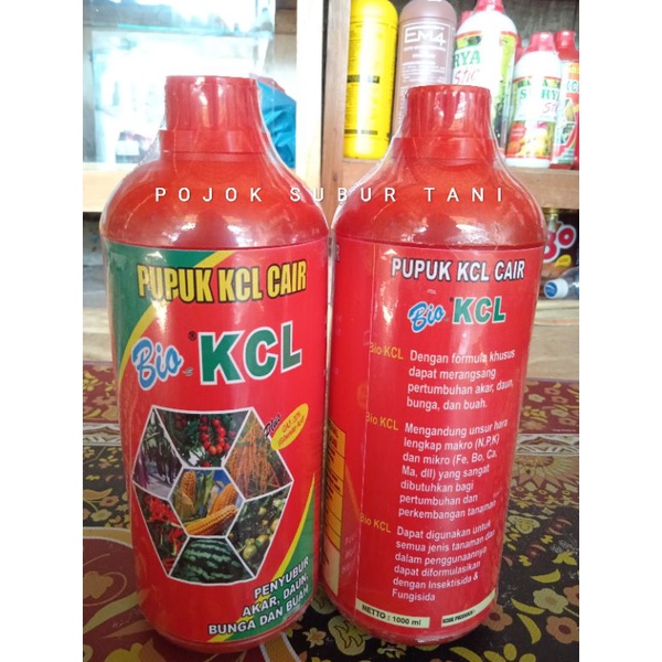 Jual Pupuk KCL Cair Bio KCL Penyubur Akar Daun Bunga Dan Buah 1ltr