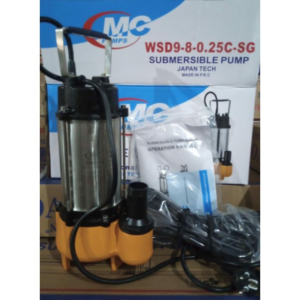 Jual Pompa Celup Air Kotor Nasional 180Watt Submersible Sewage Pump