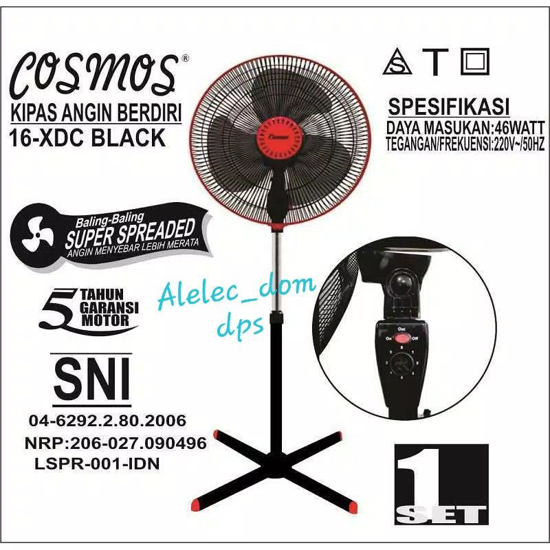 Jual Kipas Angin Berdiri Cosmos Xdc Stand Fan Cosmos Xdc