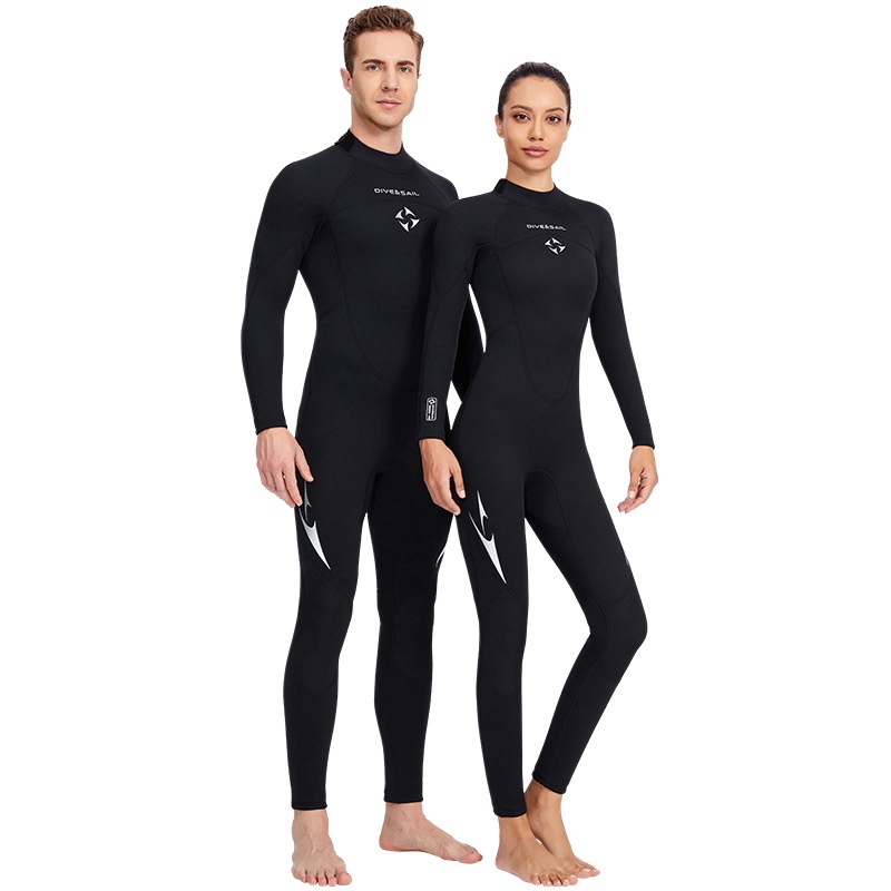 Jual DIVE SAIL 3MM Neoprene Wetsuit Diving Set Men And Women One Piece