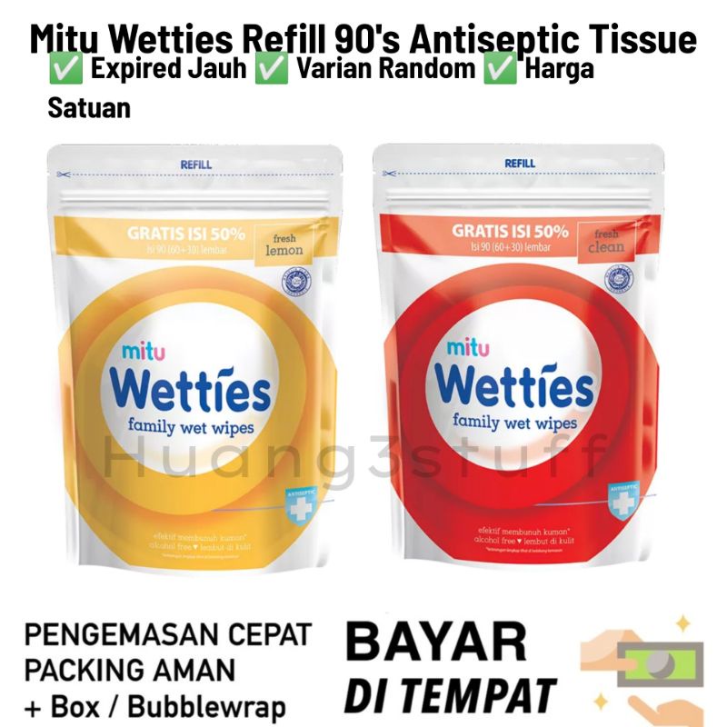 Jual Mitu Wetties Antiseptic Refill S Tissu Basah Antiseptic