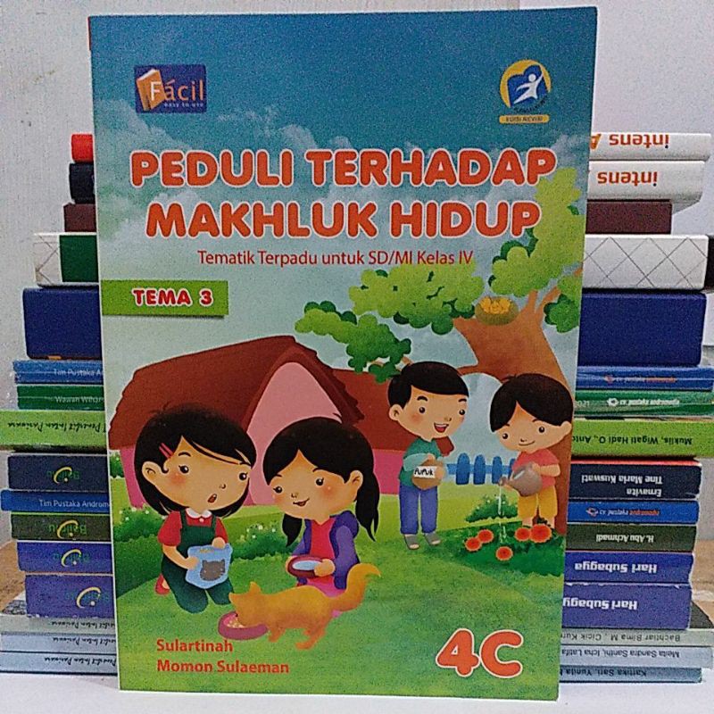 Jual Buku Tematik Terpadu 4C Untuk SD MI Kelas IV Facil Shopee Indonesia