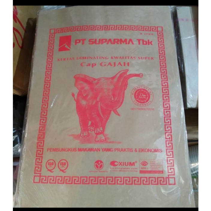 Jual Kertas Nasi Gajah Merah 250 Lembar Tebal Shopee Indonesia