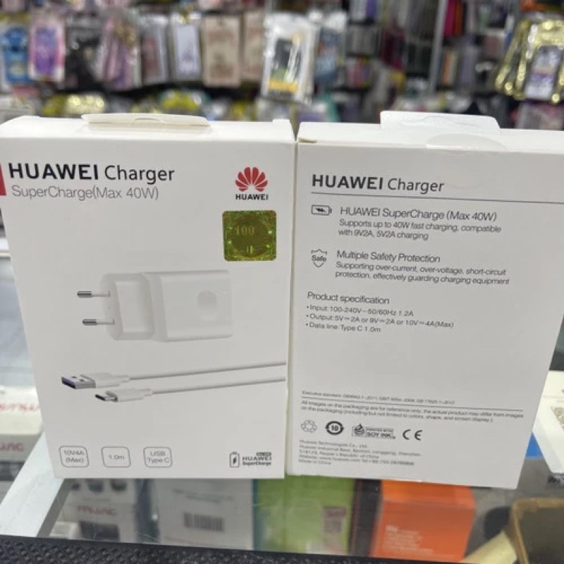 Jual TRAVEL CHARGER SUPER FAST CHARGING HUAWEI TIPE C 40W P40 PRO P50