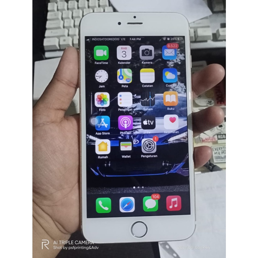 Jual Iphone S Plus Gb Second Fullset Original Shopee Indonesia