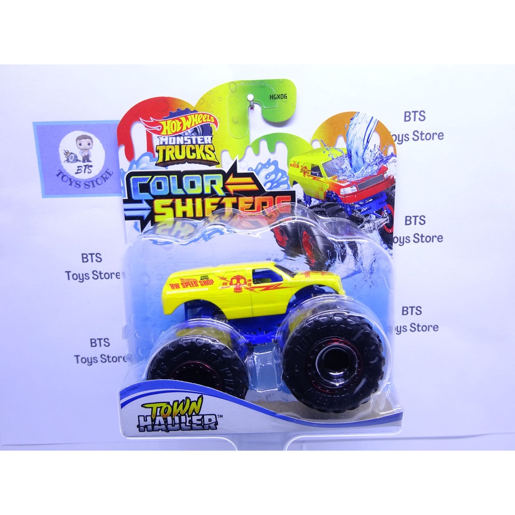 Jual Hot Wheels Monster Trucks Color Shifters Town Hauler Bisa Berubah Warna Shopee Indonesia