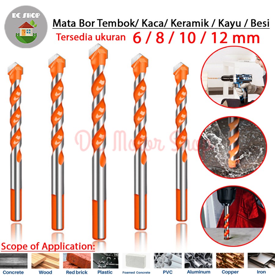 Jual Mata Bor Tombak Segitiga Keramik Kaca Tembok Granit Porselin Drill