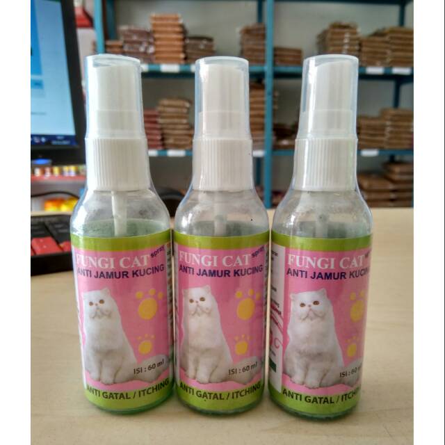 Jual Fungi Cat Spray 60 Ml Obat Jamur Dan Anti Gatal Kucing Shopee