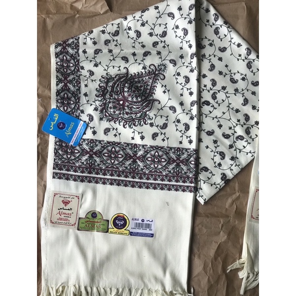 Jual Surban Sorban Imamah Habaib Almas Print Shawl Shopee Indonesia