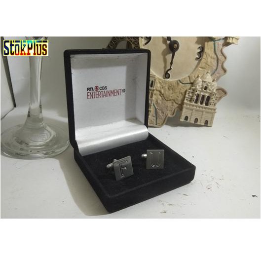 Jual Aksesoris Pria Cufflinks Kancing Manset Huruf F U Shopee Indonesia