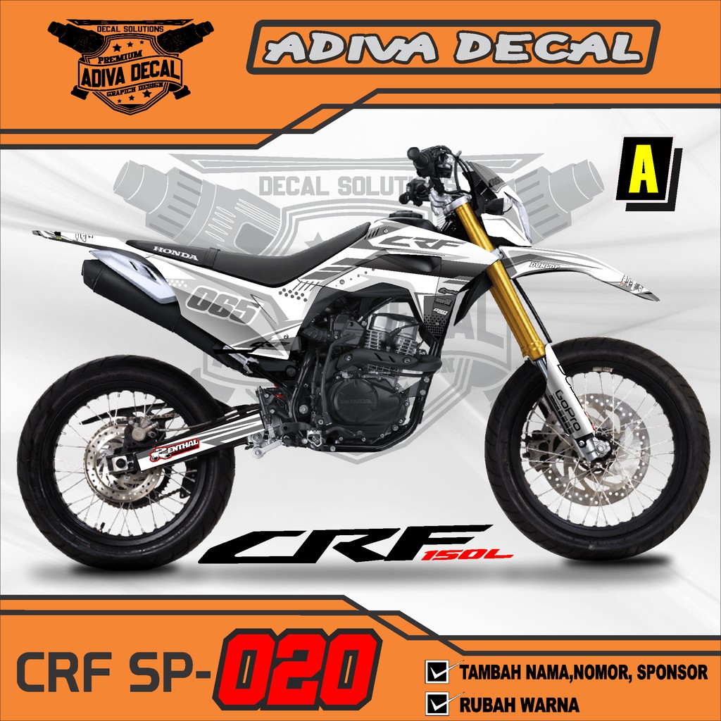 Jual Decal Sticker Crf L Supermoto Dekal Stiker Crf L