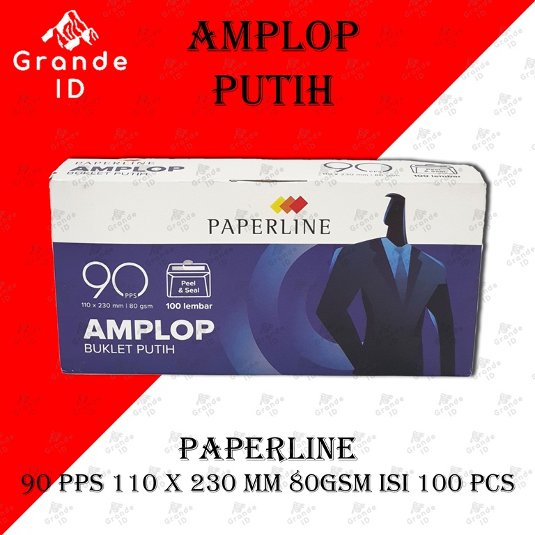 Jual Amplop Putih Paperline Pps Gsm X Mm Isi Lembar