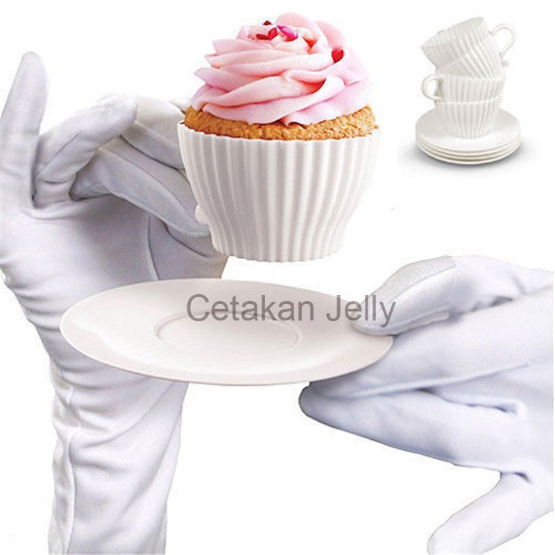 Jual CJ Cetakan Silikon Kue Puding Cupcake Muffin Tea Cup Bentuk