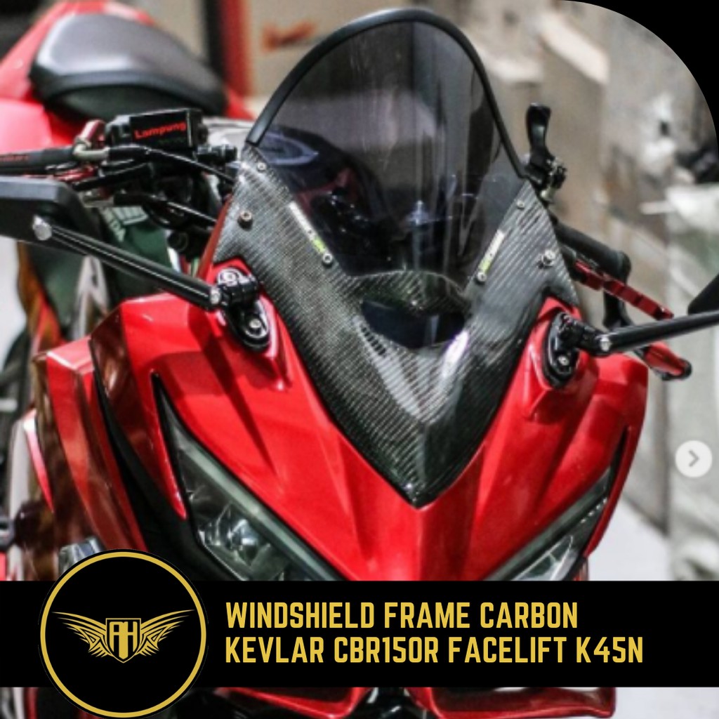 Jual Windshield Frame Carbon Kevlar CBR150R Facelift K45N Shopee