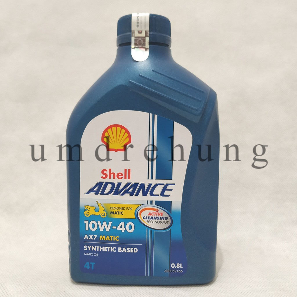 Jual Oli Shell Advance AX7 Matic 10W 40 800 Ml Shopee Indonesia