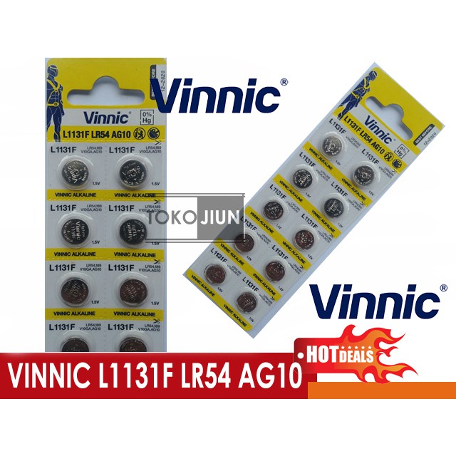 Jual Battery Batere Vinnic L1131F LR54 AG10 Battery Batere Baterai