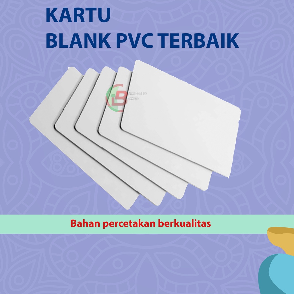 Jual Kartu Plastik PVC Blank ID Card ISI 100 Pcs TERMURAH Shopee