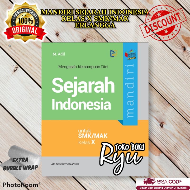 Jual Mandiri Sejarah Indonesia Kelas Smk K Erlangga Shopee Indonesia