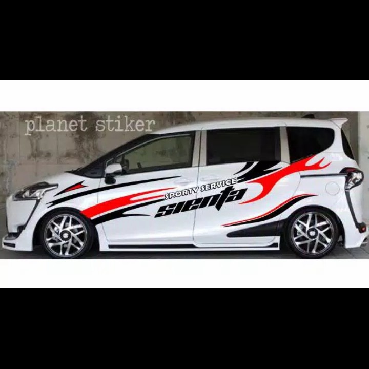 Jual Stiker Cutting Tribal SIENTA Stiker Body Samping Mobil Toyota