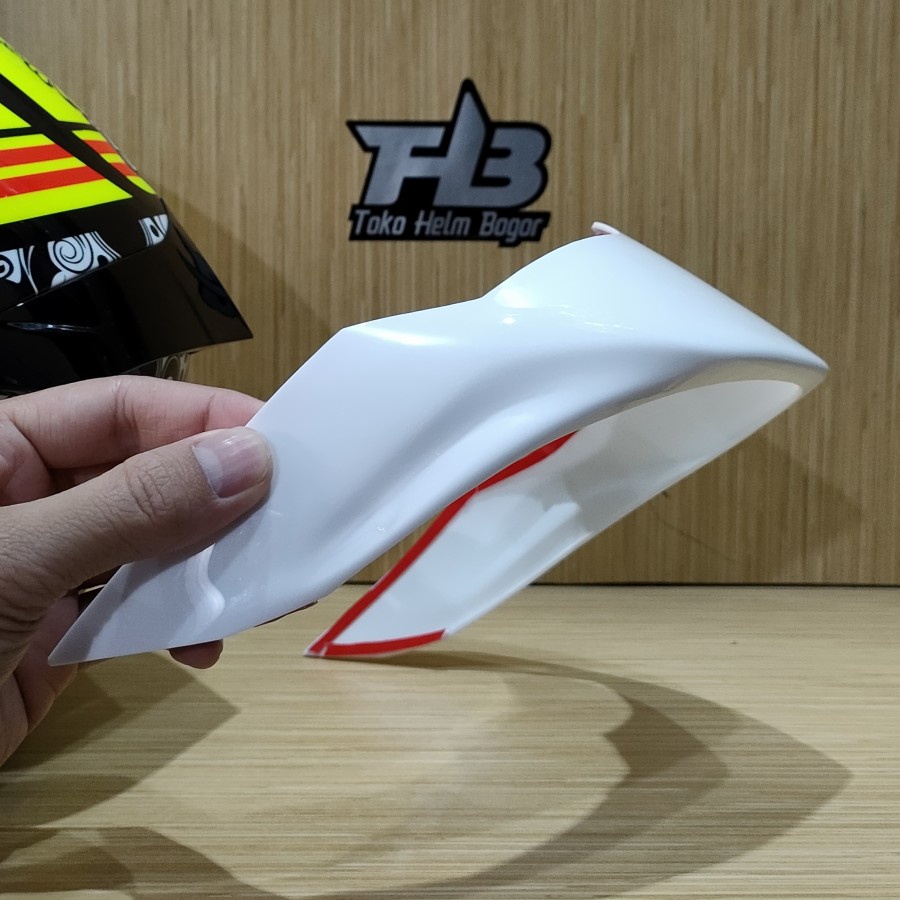 Jual Spoiler Kyt Nfr Nz Race Nfj D Nz Warna White Shopee Indonesia