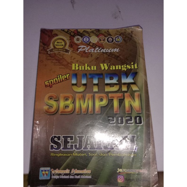 Jual Buku Wangsit Utbk Sbmptn Sejarah Preloved Bekas Shopee