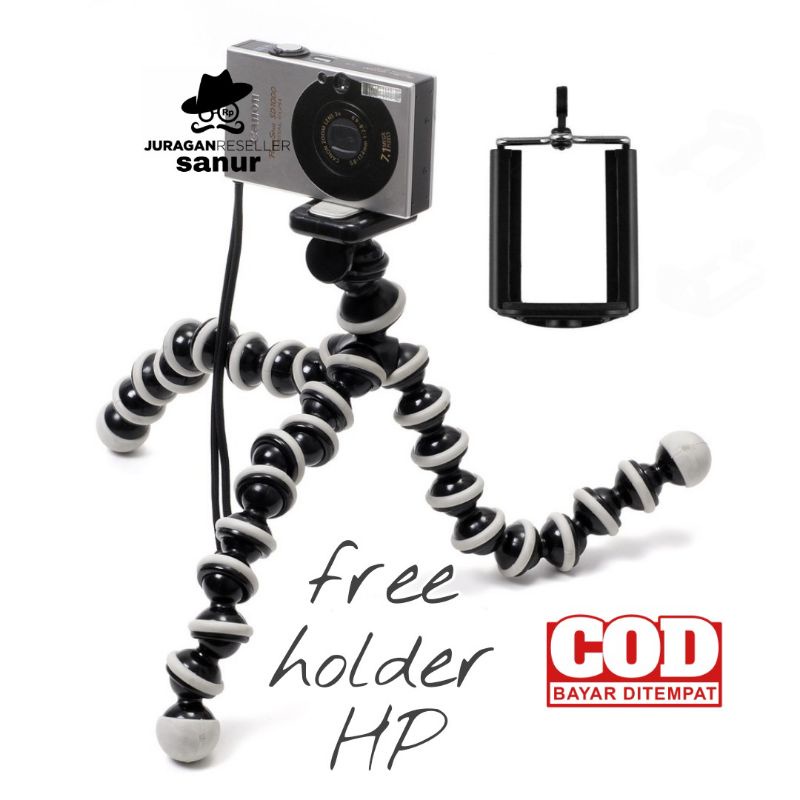 Jual Tripod Gorillapod Flexible For HP Mirrorless Gopro Xiaomi Yi SJCAM