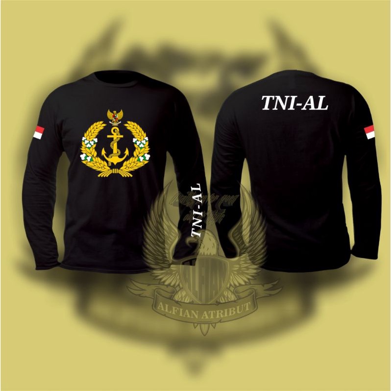 Jual Kaos Tni Al Baju Kaos Tni Lengan Panjang Shopee Indonesia