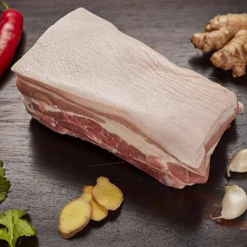 Jual Makanan Beku Daging Babi Samcan Pork Belly Sam Can Skin On Kg