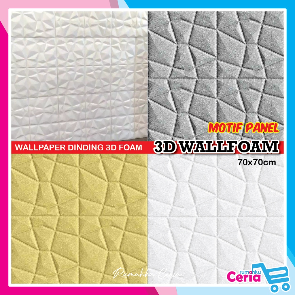 Jual Rc Wallpaper Dinding Wallfoam D Foam Motif Panel X Cm