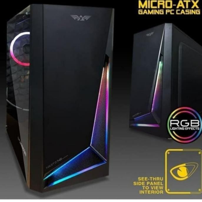 Jual Casing Armageddon Nimitz N5 Aurora Micro ATX Shopee Indonesia