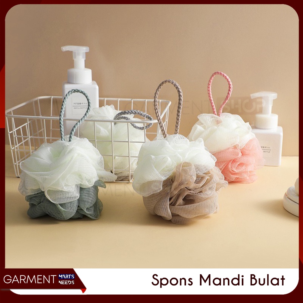 Jual Shower Puff Spons Mandi Besar Pengangkat Daki Sponge Busa Bagus