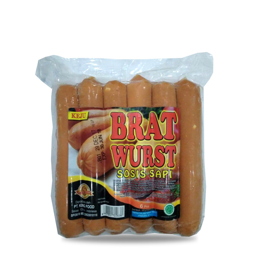 Jual King Food Sosis Bakar Bratwurst Original Keju Lada Hitam