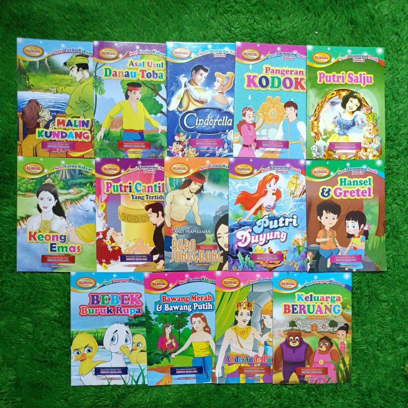 Jual Original Buku Seri Cerita Rakyat Bilingual Full Color Ukuran Kecil