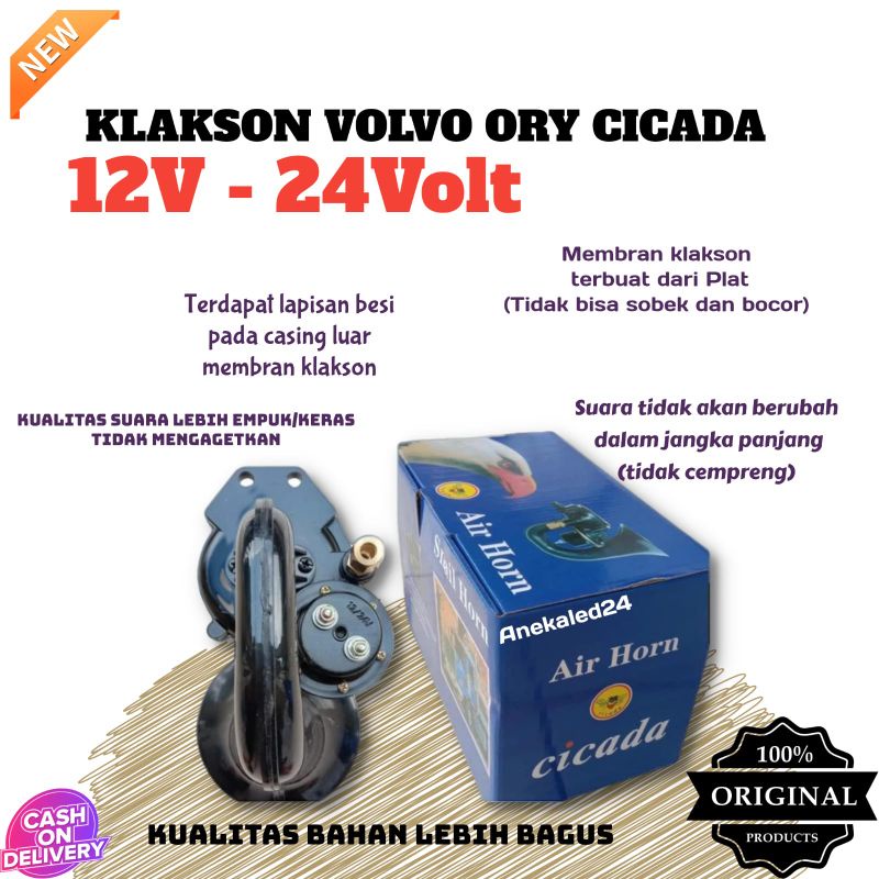 Jual Klakson Angin Scania Volvo Klakson Truk Model Keong Air Horn