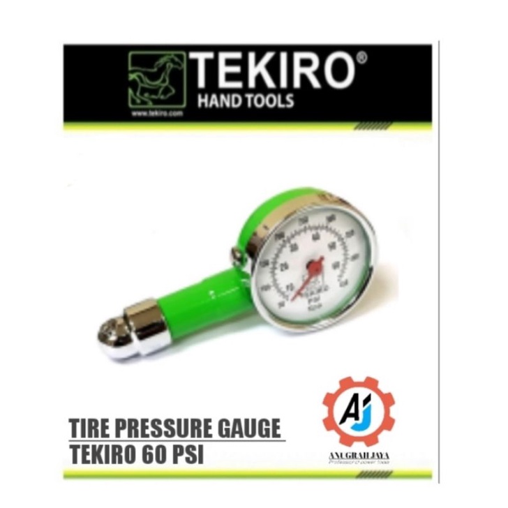 Jual TEKIRO TIRE PRESSURE GAUGE ALAT UKUR TEKANAN ANGIN BAN 60 PSI