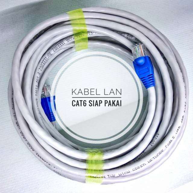 Jual Kabel Lan Cat Utp Cat Meter Siap Pakai Sudah Dicrimping