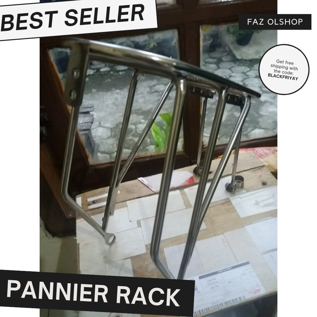 Jual Rak Sepeda Front Rack Bike Rack Pannier Touring Bagasi Rack