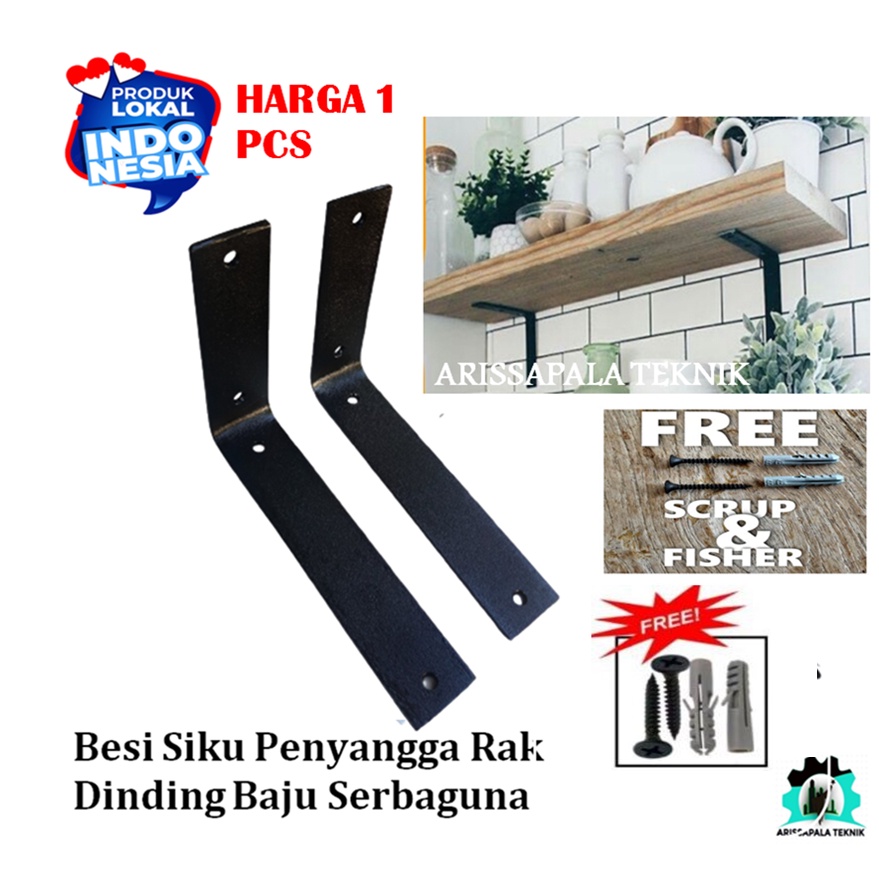 Jual Besi Siku Rak Besi Plat Siku Bracket Siku Penyangga Papan Ambalan