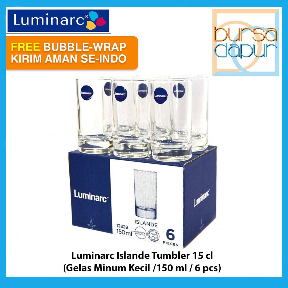 Jual Luminarc Islande Tumbler Glass 15 Cl Gelas Minum Kecil 150 Ml