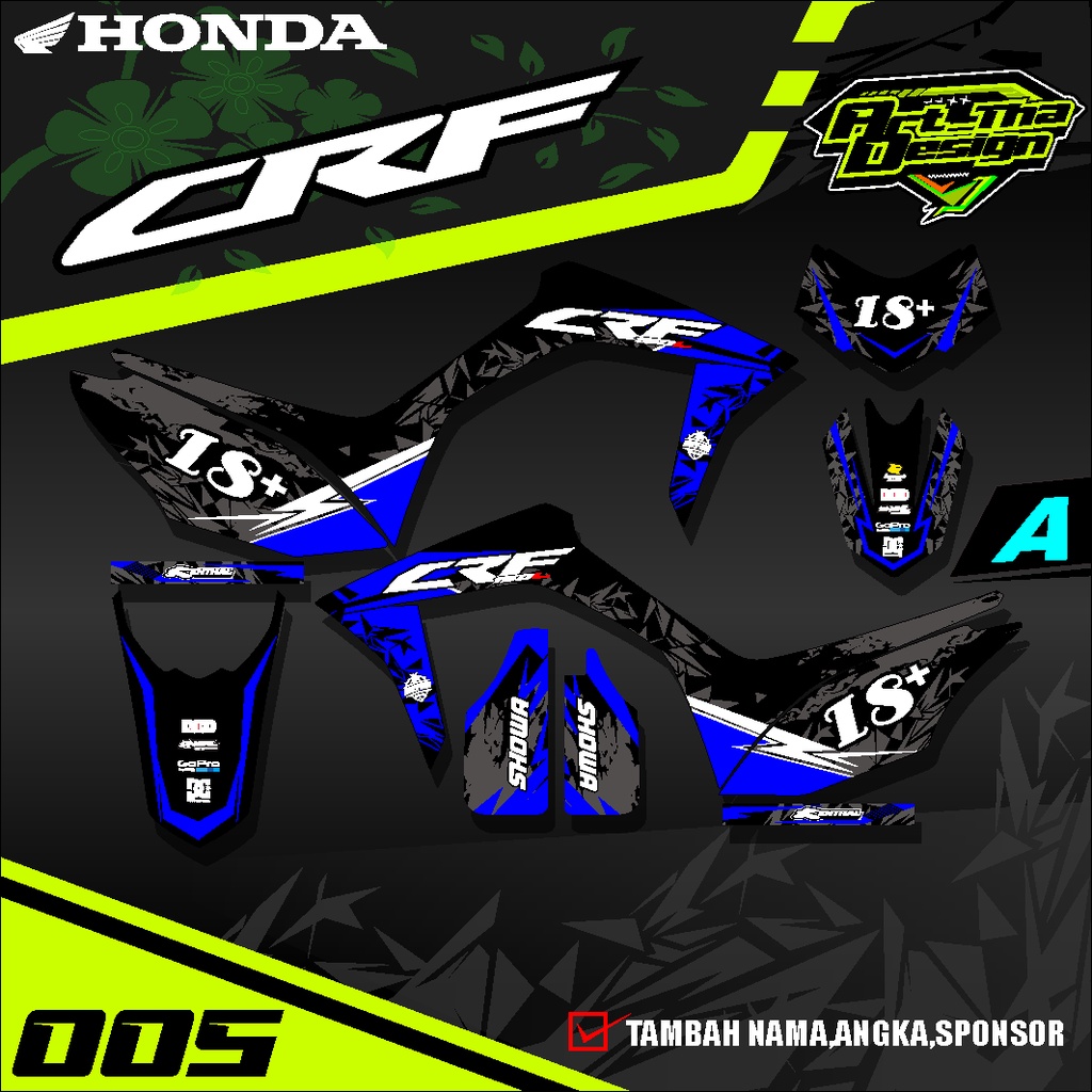 Jual Sticker Striping Sticker CRF 150L Variasi Semi Full Body List