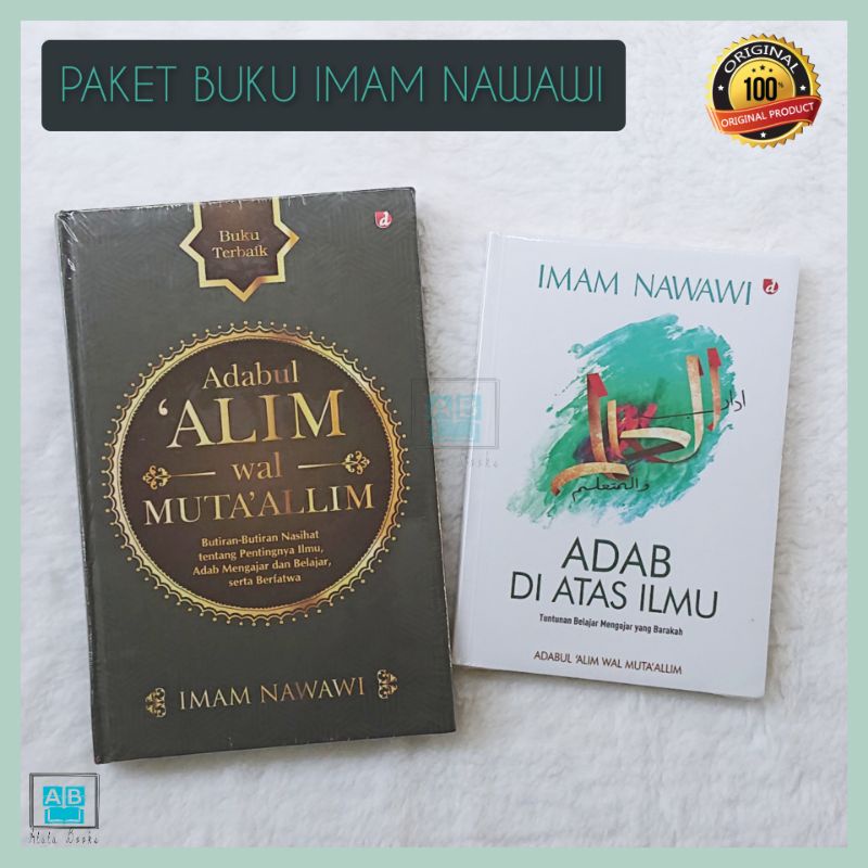 Jual PAKET BUKU IMAM NAWAWI ADAB DI ATAS ILMU DAN ADABUL ALIM