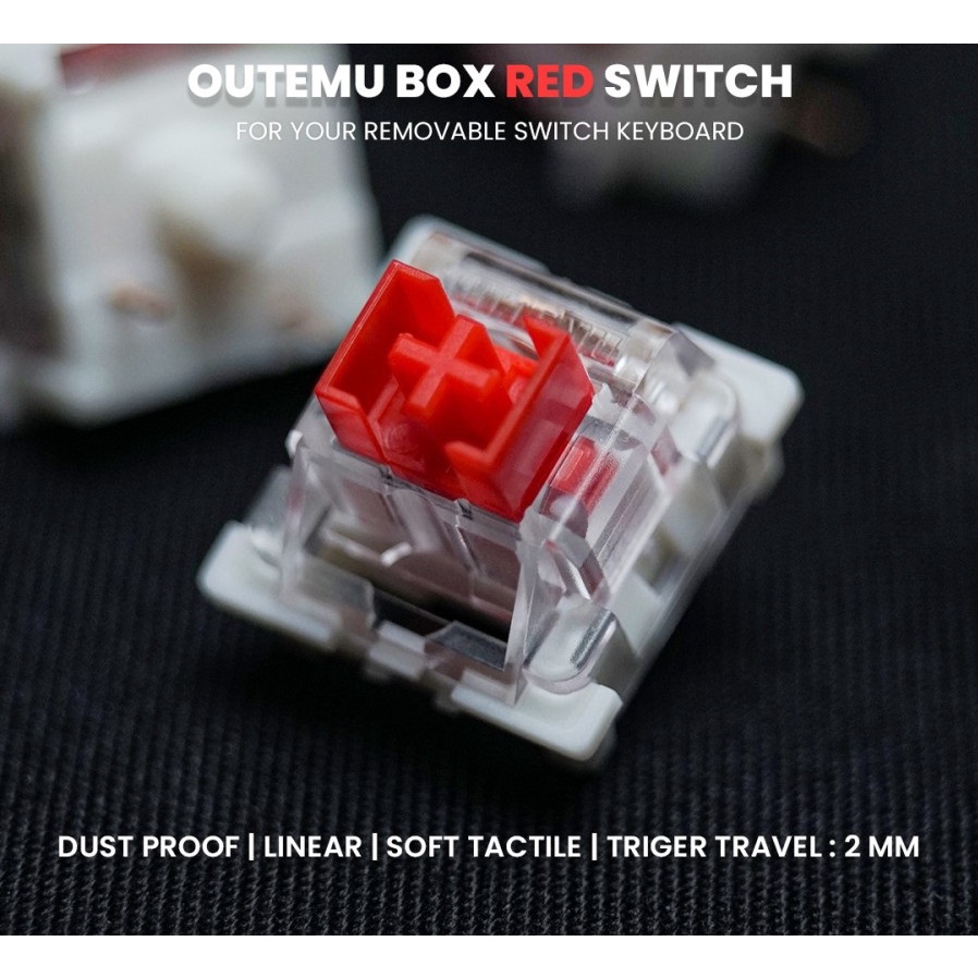 Jual Outemu Box Switch Plate Mount Dust Proof For Mechanical Keyboard