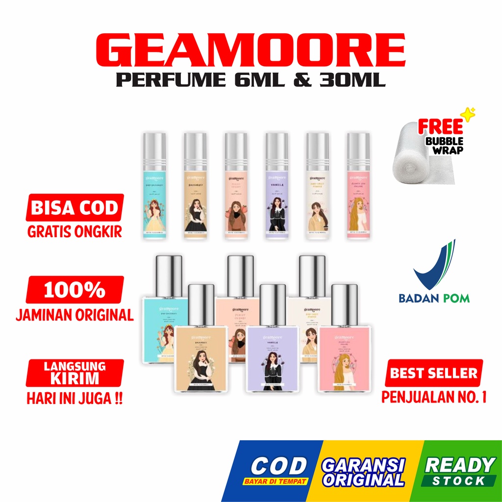 Jual Geamoore COD Inspired Perfume 6ml 30ml Botol Roll On Parfum Body