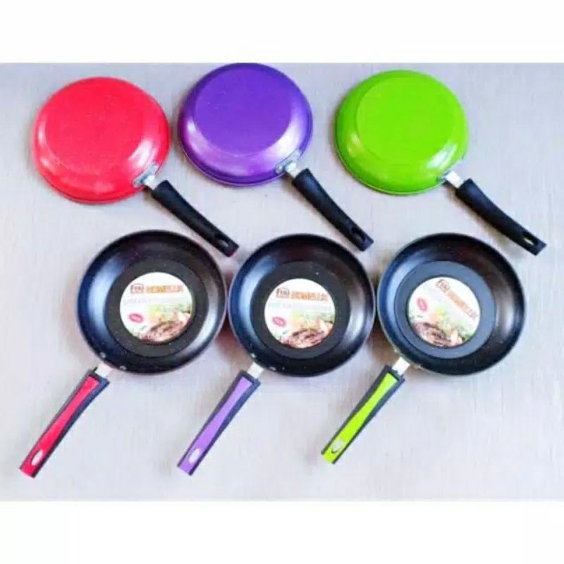 Jual FRYPAN HOMELUX TEFLON ENAMEL MARBLE ANTI LENGKET NON STICKY D