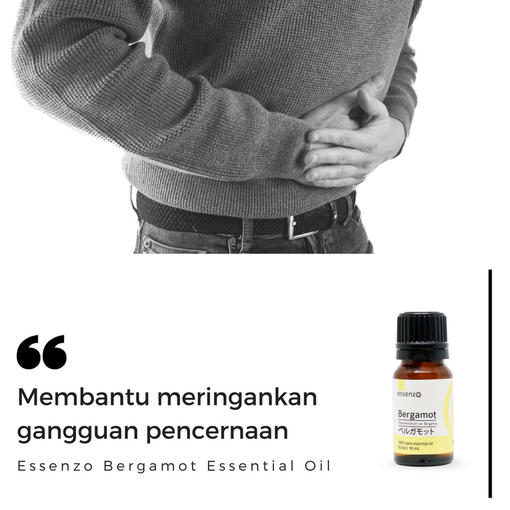 Jual Essenzo Bergamot Essential Oil Gangguan Pencernaan Shopee