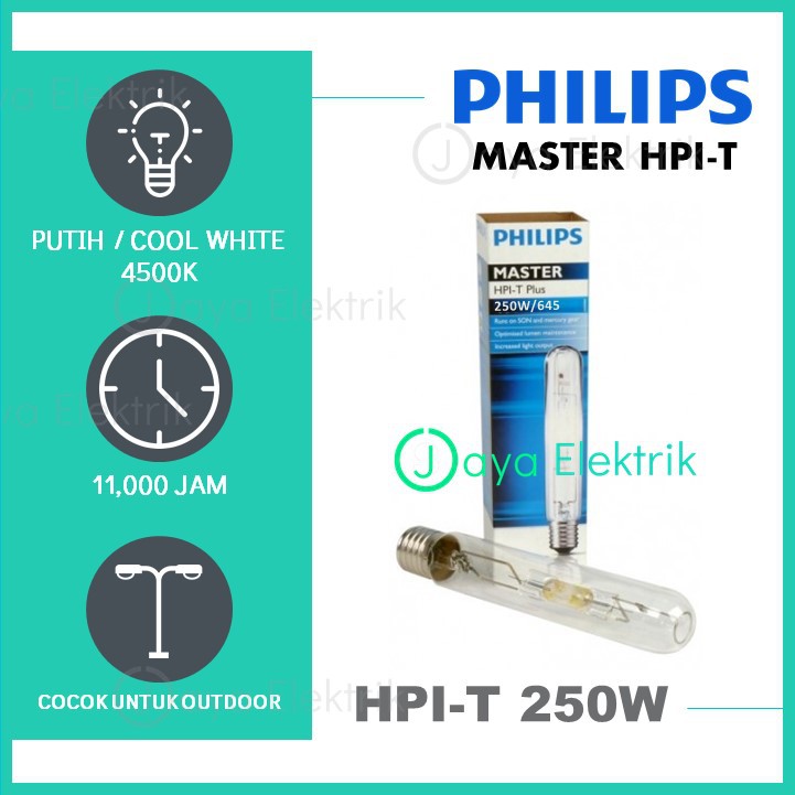 Jual Lampu PHILIPS MASTER HPI T HPIT Plus 250W Watt 250 W 250Watt 645