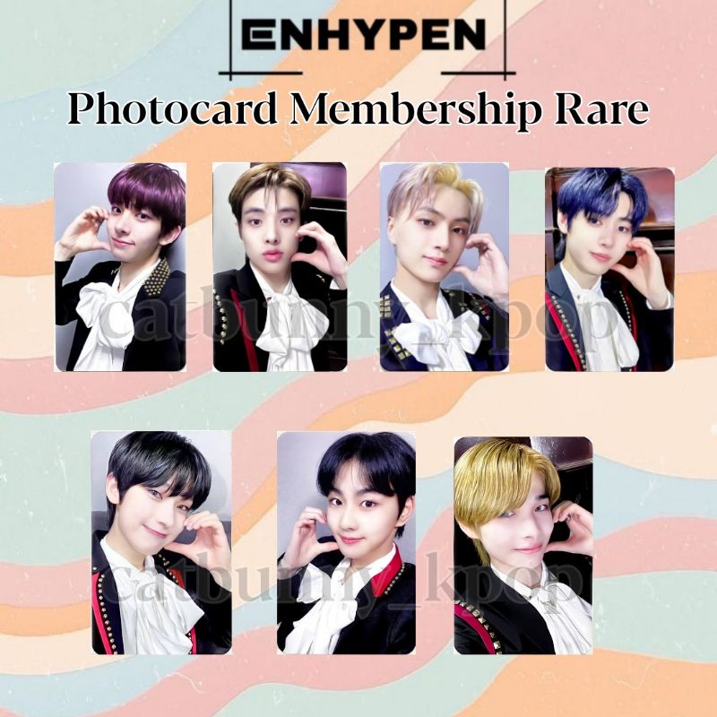 Jual Photocard Enhypen Raffle Membership Rare Unofficial Shopee Indonesia