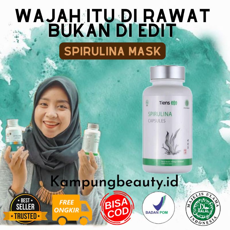 Jual Masker Organik Wajah Spirulina Bisa Cod Shopee Indonesia