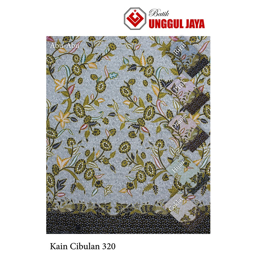 Jual Kain Batik Unggul Jaya Putri Jelita Cibulan Motif Bunga