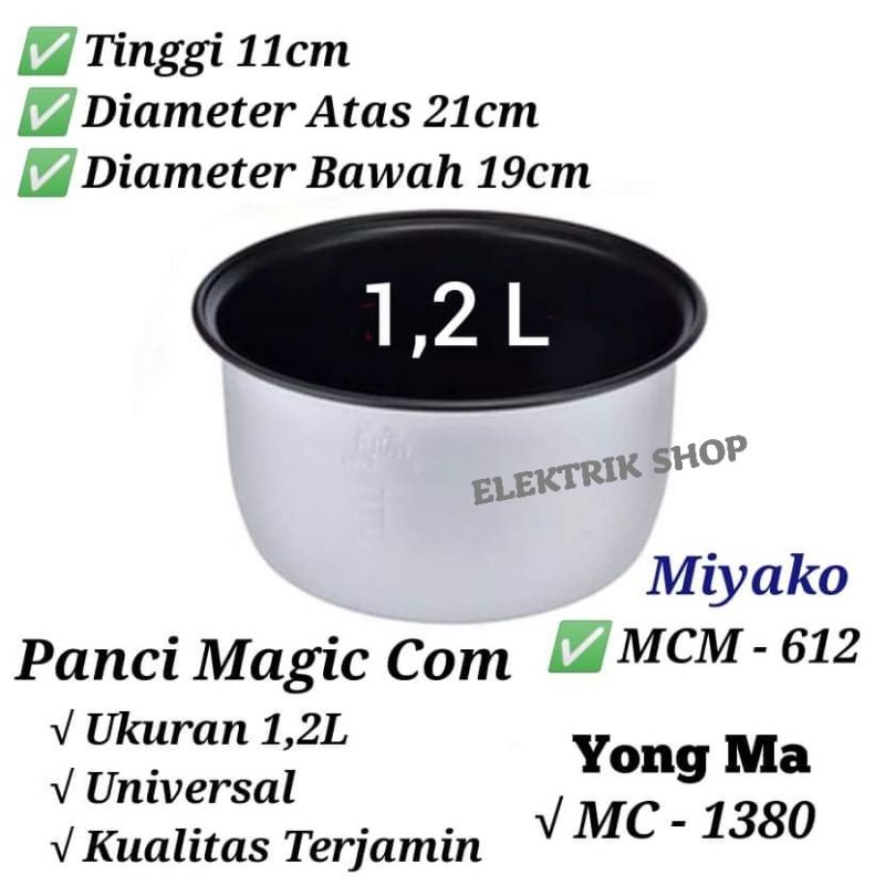 Jual Panci Rice Cooker Magic Miyako Dan Lain Merek Lain Nya